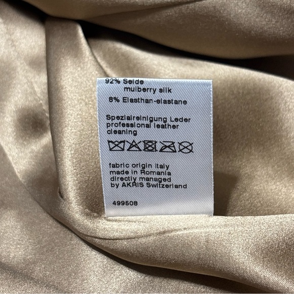 Akris Wool Bouclé Jacket with Lambskin Leather Trim – Size 10 - Picture 12 of 15